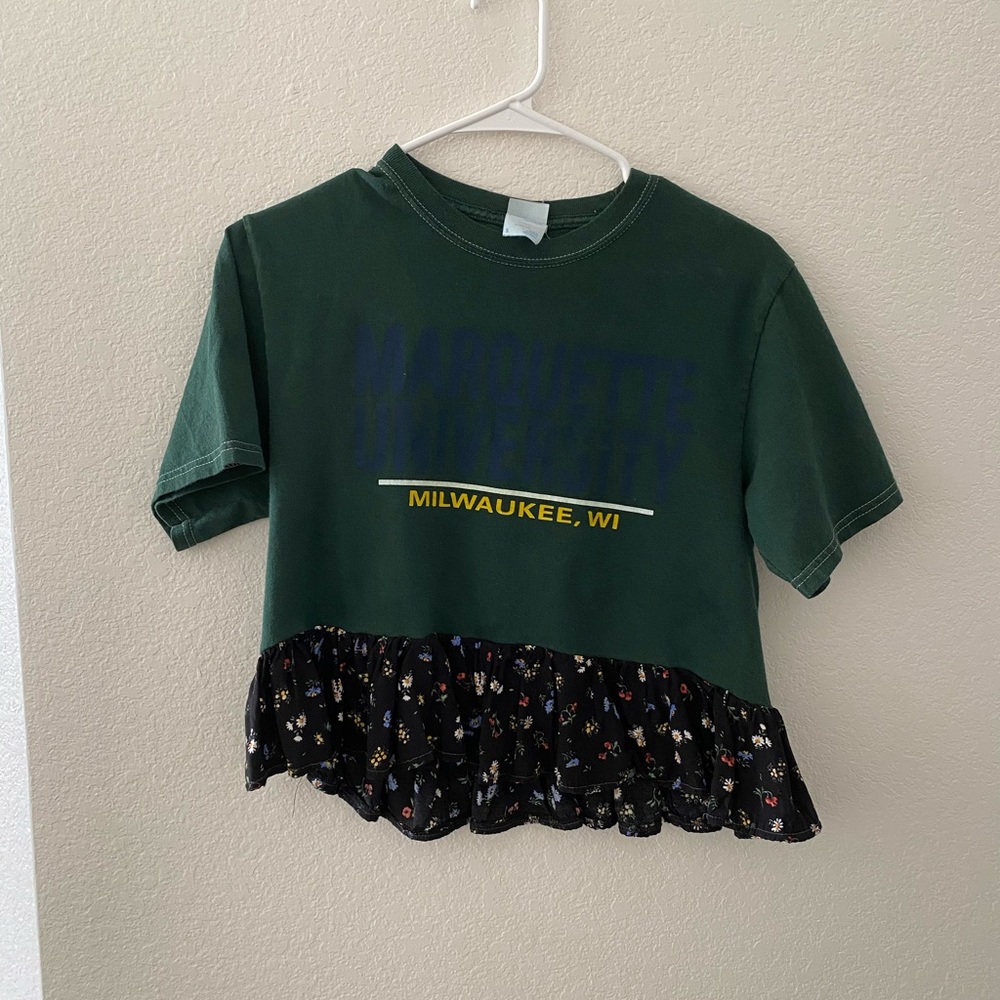 Urban Renewal Recycled Floral Peplum Sports Tee